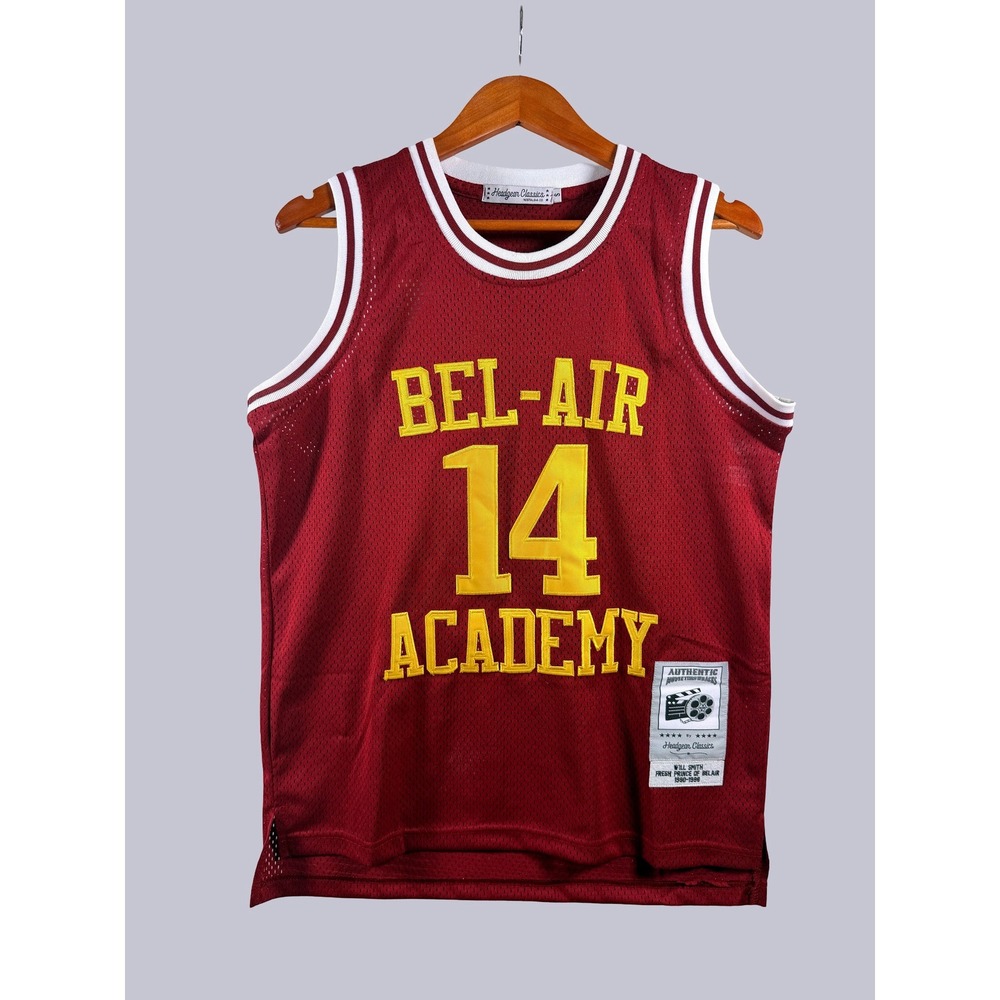 Headgear Classics Bel-Air Academy 14 Will Smith Jersey Maroon Small Basketball